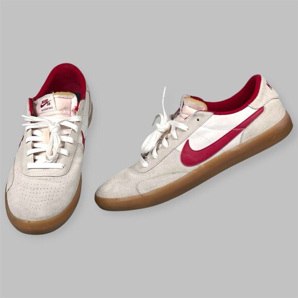 Nike Shoes Mens Size 14 Heritage Vulc SB Summit White Cardinal Red CD5010-100